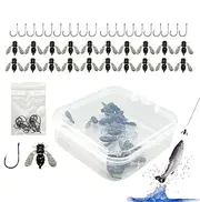 Fly Fishing Bait Trout - Fly Hook Fly Fishing Bait Fish Attractant | Fly Fishing Fly Assortment, Bait Fishing Gear for Pike, Trout, Salmon, Carp, Sunfish, Minnows