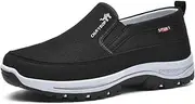 HeeDz CNA Trop Shoes for Men, CNA Trop Men Outdoor Hiking Orthopedic Shoes Breathable Walking Loafers (Color : Black, Size : 11)