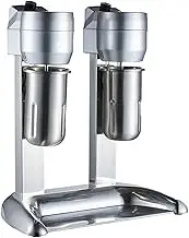 Double Head Electric Milk Shaker Maker Milkshake Maker Machine 9 Speed Drink Mixer Stainless Steel Smoothie Maker Blender Frappe Mixer for Creamy Milk Shakes, Protein Shakes, Cocktails Or Smoothies