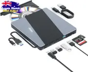 External DVD Drive, USB 3.0 & Type-C, CD/DVD RW Burner, SD/TF Slot