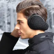 Winter Ear Warmers, Knitted Wool Plush Earmuffs For Men And Women, Adjustable Foldable Ear Muffs, Innovative Ear Protection