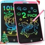 2 Pack LCD Writing Tablet 10 Inch Doodle Board Toddler Kids Toys Gifts, Drawing
