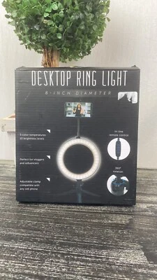 brilliant IDEA 8 Inch LED Ring Light USB powered phone mount & more