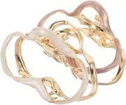 2pcs Decorative Hair Clips for Women Non Slip Metal Electroplated Cloud Hair Claw Clips Elegant Half Up Styles Fashionable Headwear for Hairstyles
