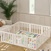Bopeep Kids Playpen Baby Safety Gate With Lock Toddler Play Game Toy 12 Panel