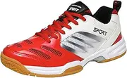 [JiuQing] Men's Badminton Shoes Flat Indoor Fitness Sneakers Non-Slip Breathable for Tennis Pickleball Volleyball