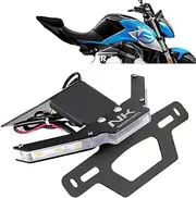 Compatible With CFMOTO 250NK 400NK 650 NK 2018-2022 Motorcycle Accessories License Plate Holder LED Flasher Light Tail Fender Eliminator(400NK 2018-2022)