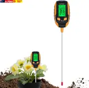 5-In-1 Soil Ph Tester for Precise Gardening: Ph/Moisture/Light/Temperature and H