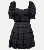 [Ulla Johnson] Ulla Johnson Lucette satin minidress AU 8 black