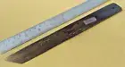 9.50" HAND MADE chopper Damascus steel Blue Fire knife blank blade quality 1477