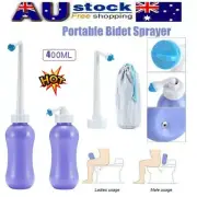 400ml Portable Bidet Sprayer Peri Bottle Hygiene Care Toilet Bidet Shower AT