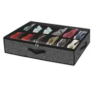 Large Capacity Under Bed Storage Containers with Handles and Zipper Lids