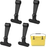 4 PCS Cooler Latch for YETI RTIC, Durable Rubber T-Latch Quick Install Cooler La