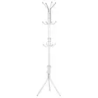 Coat Rack Stand, 10 Hooks Free Standing Hat Hanger Metal Hall Tree Clothes Holde