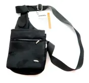New TRAVELTON Black Messenger Style Crossbody Mini Travel Shoulder Bag Carryall