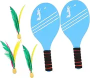 KOMBIUDA Professional Badminton Racket Set for Kids Ball Racket Play Essentials