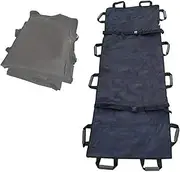 Soft Stretcher, Portable Emergency Stretcher Patient Lifter Boards, Foldable Household First Aid with 12 Handles, Tear Resistant Thicken Fabric, 180 * 70cm