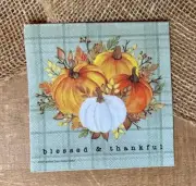 C-004 Decoupage Napkins For Crafting, Fall/Thanksgiving Theme