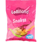 Mixed Snake Lollies (425g)