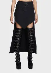 [Punk Rave] Gothic Jacquard Skirt