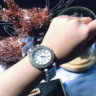 現貨正品《folli follie華爾滋陶瓷晶鑽腕錶/手錶白色