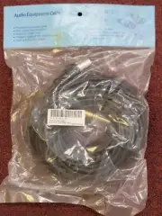 50'FT XLR MALE (Metal) to RCA MALE (plated) Shielded Microphone audio Cable