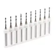 10pcs 1.5mm Micro Tungsten Carbide Twist Drill Bit PCB For Dremel Rotary CNC