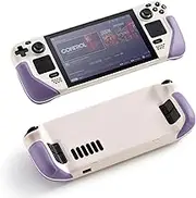 UYIYE Kickstand Case for Steam Deck - Protective and Reliable Accessory with Stand Function Beige/Purple