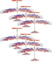 Kisangel 6pcs Airplane Model Kit Airplanes Building Outdoor Party Flying for Airplane Airplane Model Aircraft Model Planes Plane Models Handmade Glider Planes Plastic