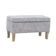 Stone Upholstered Storage Stephanie Ottoman