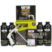 U-Pol Raptor Tintable for Toyota 033 White Protective Bed Liner Kit 4L + Schutz