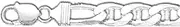 [JewelryWeb] 925 Sterling Silver 20 Centimeters X 10.5 mm Figarucci Link bracelet Link-Bracelet for Women