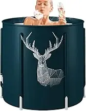 Portable Foldable Bathtub | Thickened Shower Barrel | Lightweight Folding Bathtub for Adults, for Shower Stall, Soaking, SPA and Ice Bath