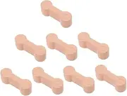 [NAMOARLY] 8pcs Wooden Train Track Connectors for Creative Play Adaptors for All Major Brands Encouraging Imagination and Track Layout Exploration Use Accessory