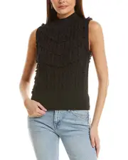 CeCe Mock Neck Sweater Tank
