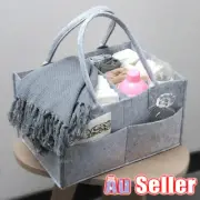 Nappy Organizer Basket Diaper Caddy Nursery Storage Baby Bin Infant Wipes Bag