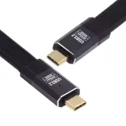 Cablecy USB4 Cable 20Gbps Flat Slim FPC Cable with 100W and 8K@60Hz 5K USB4.0