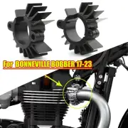 Motorcycle Exhaust Pipe Head Heat Sink Fixing Clips For Triumph Bonneville T120