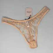 Agent Provocateur Henrieta Blush Thong AP4 Large NWT
