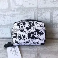 在飛比找Yahoo!奇摩拍賣優惠-LeSportsac x Disney 黑白米奇 化妝包收納