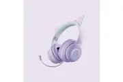 LED Light Up Cat Ear Gaming Headphones,Wireless Foldable Headphones with Microphone