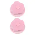 2Pcs Flower Lint Hair Catcher Mesh Pouch Washing Machine Laundry Filter Bag 36