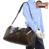 在飛比找Yahoo!奇摩拍賣優惠-LV M43858 KEEPALL BANDOULIèRE 