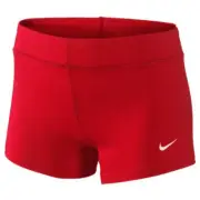 Nike Girls High Performance Game Shorts Youth Dri-fit Comfortable Medium Red