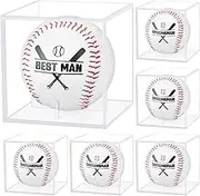 BEATYST 6 Pack Wedding Groomsmen Baseball Gifts Best Man Proposal Gifts Baseball Ring Bearer Souvenir Gifts for Wedding Bachelorette Party