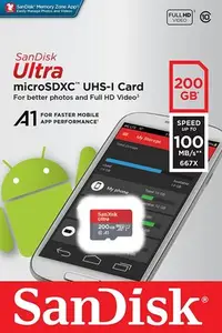 在飛比找Yahoo奇摩拍賣-7-11運費0元優惠優惠-Sandisk Ultra MicroSDXC 200GB 