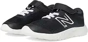 [New Balance] Boys' 520v8 Bungee Lace Trainers, Black, 39.5 EU