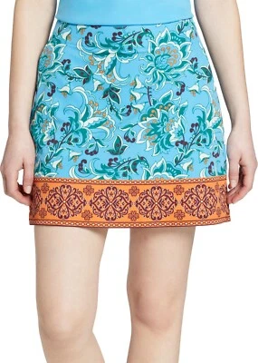 Lady Hagen Women's Scarf Golf Skort, Size 16, Scarf Print Multi
