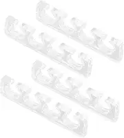 CALLARON 2pairs Silicone Toe Separators Soft and Reusable Gel Toe Dividers for Comfortable Foot Care for Manicure and Gentle Skin Versatile Nail Tools for Women and Men