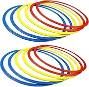Generic Agility Training Rings, Portable, Multi-Colored, Speed, Agility Training Rings, Outdoor, Durable, for Athletes, Children, Tennis, Rugby, Sport